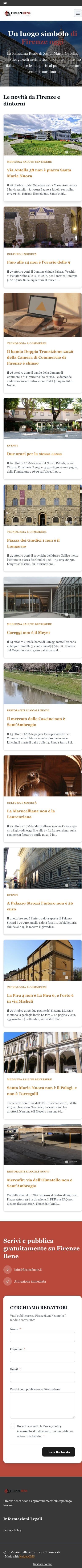 FirenzeBene sul telefono