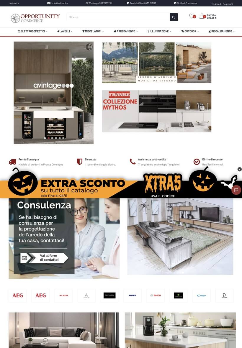 Opportunity Commerce sul tablet