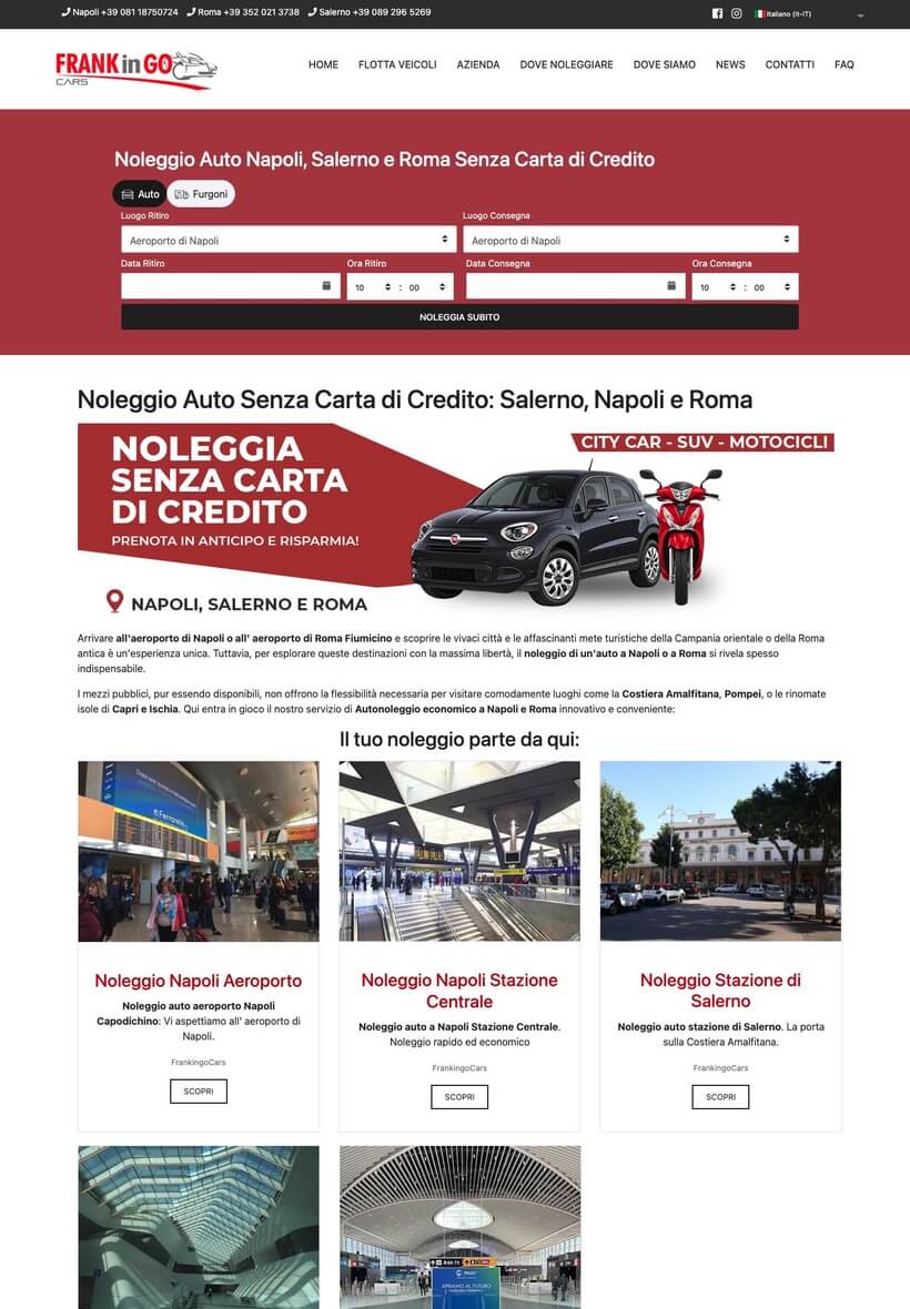 FrankingoCars sul tablet