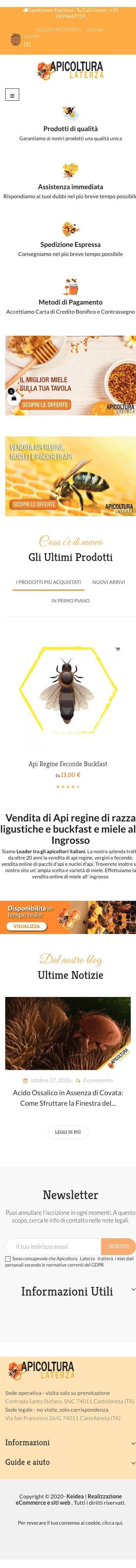 Apicoltura Laterza sul telefono