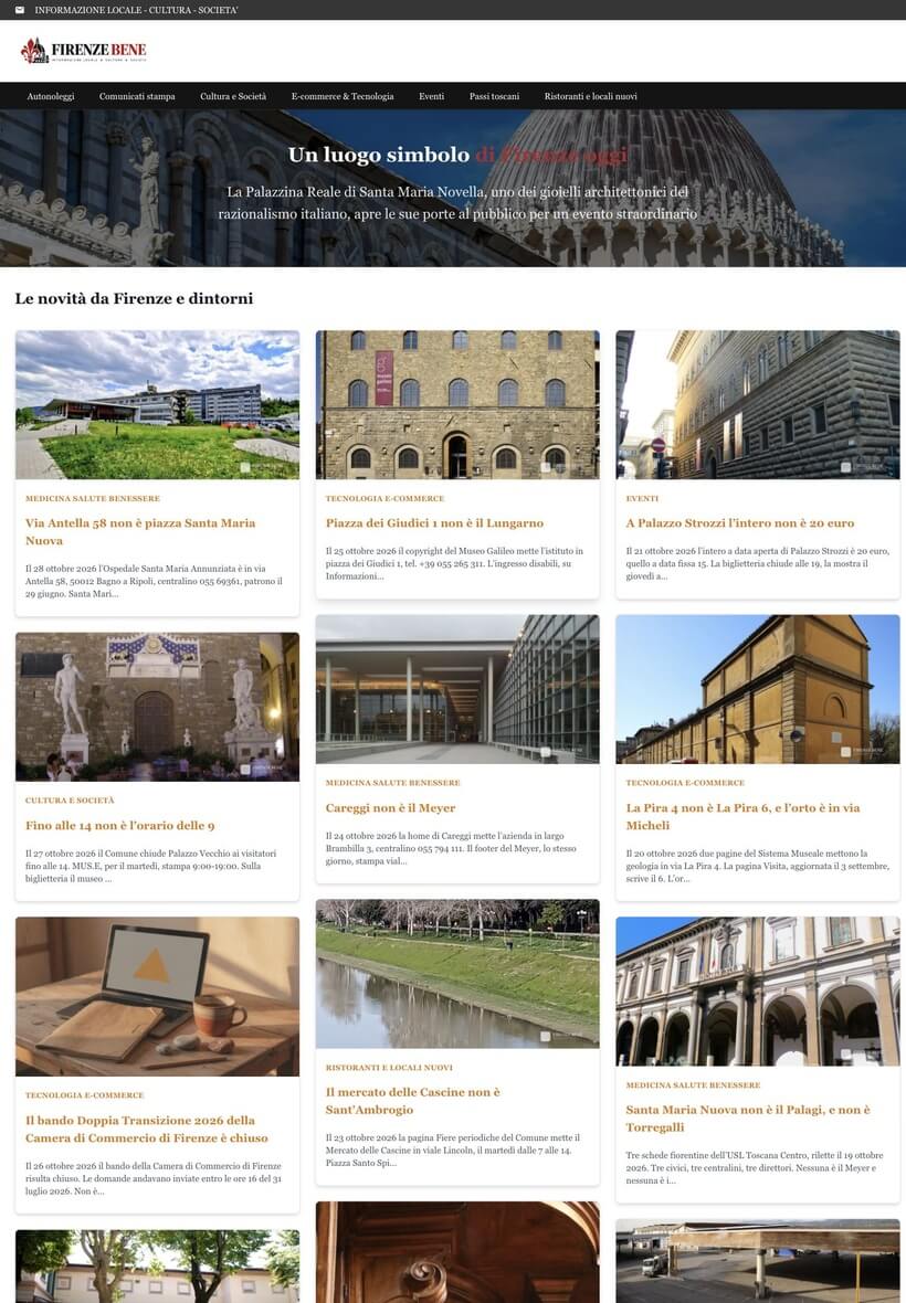 FirenzeBene sul tablet