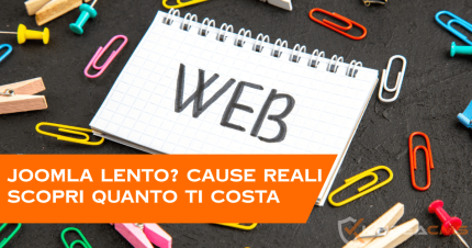 Joomla lento: cause reali e quanto ti costa in lead persi