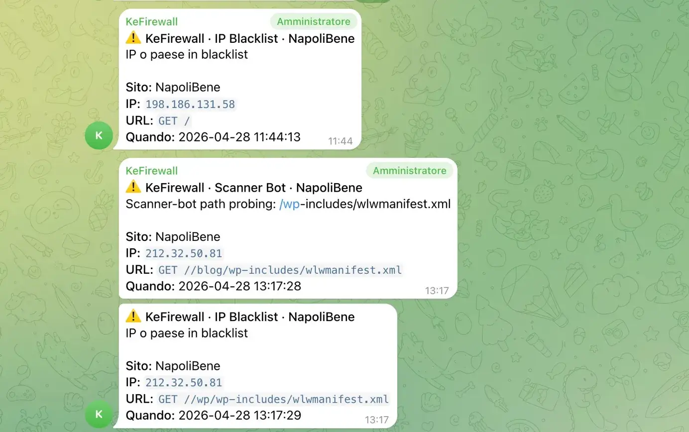 Blocco scanner KeFirewall