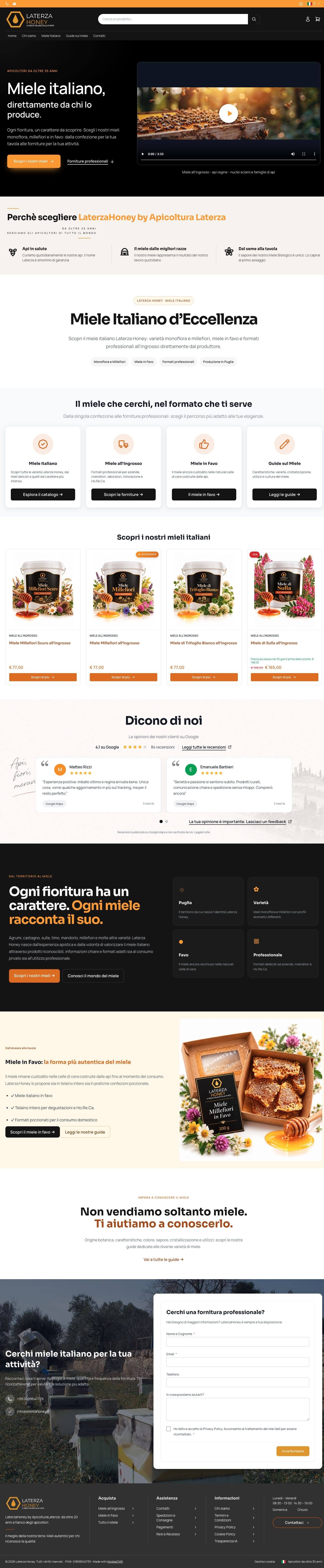 Il sito di Laterza Honey