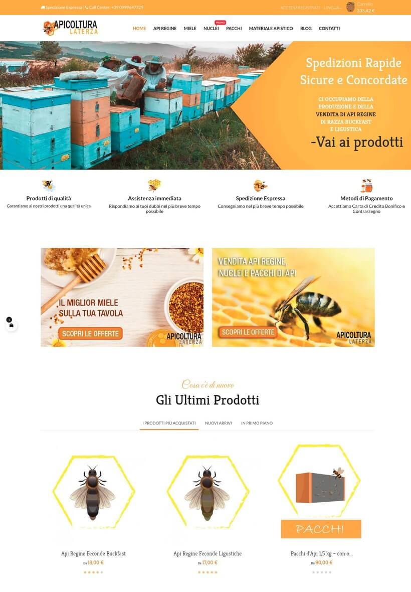 Apicoltura Laterza sul tablet