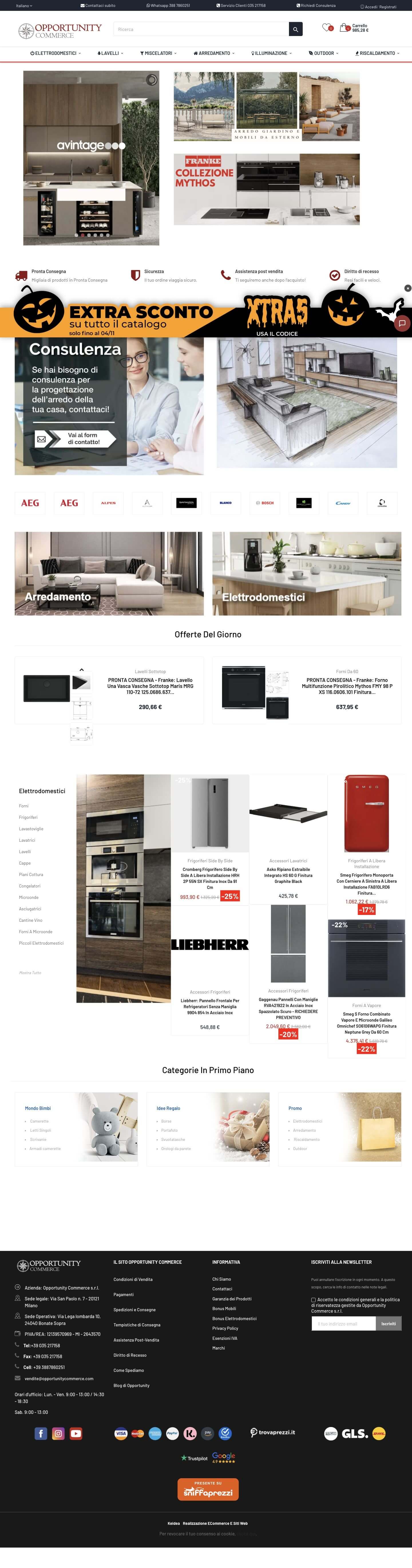 Il sito di Opportunity Commerce