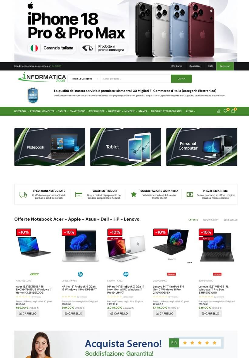Informatica 2008 sul tablet