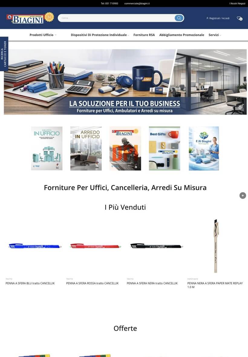 F.lli Biagini sul tablet